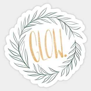 Glow. Sticker